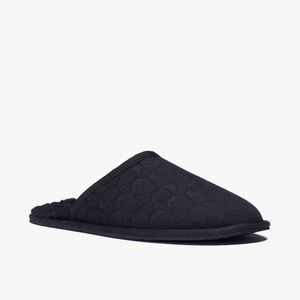 🏈🏈Coach Size 10 Black Men’s Slippers, New Never Worn Perfect for Any Occasion